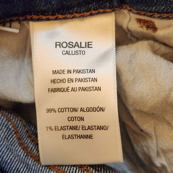 Hudson Rosalie High-Rise Wide Leg Ankle Jean in Callisto (Blue), Sz 27 - Picture 12 of 13